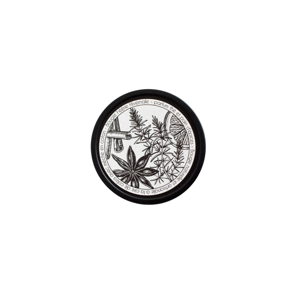 La Petite Fabrique Bougie métal noir "Féerie Hivernale" 180gr