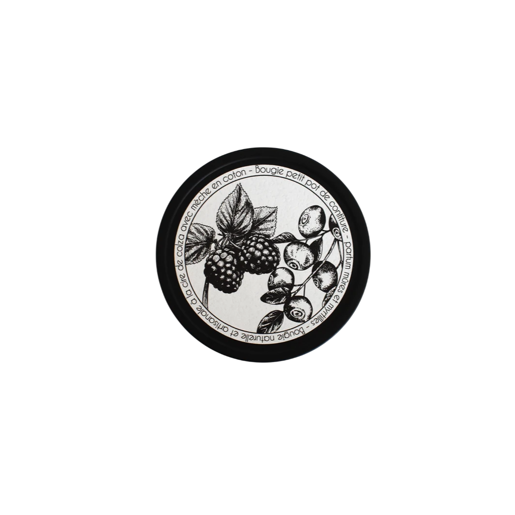 La Petite Fabrique Bougie métal noir "Petit pot de confiture" 180gr