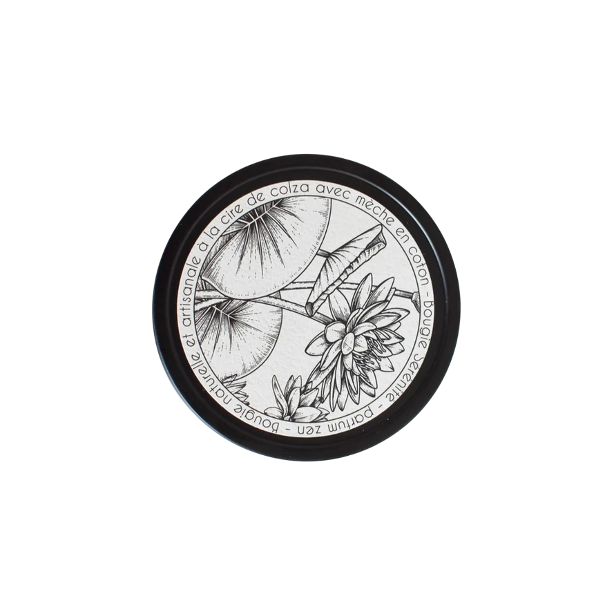 La Petite Fabrique Bougie métal noir "Sérénité" 180gr
