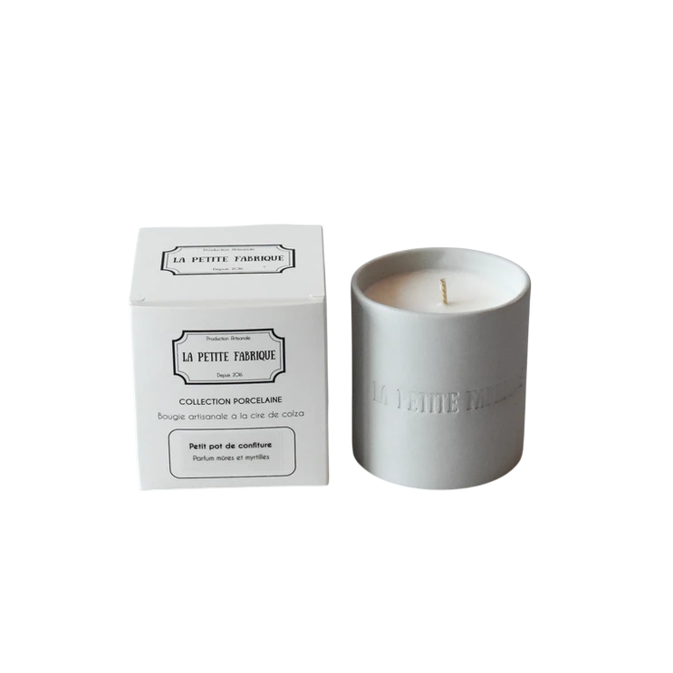 La Petite Fabrique Bougie porcelaine "Petit pot de confiture" 