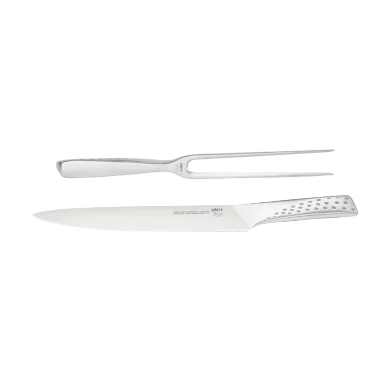 Weber Set à découper deluxe Weber acier inox 17074 - 2 pièces
