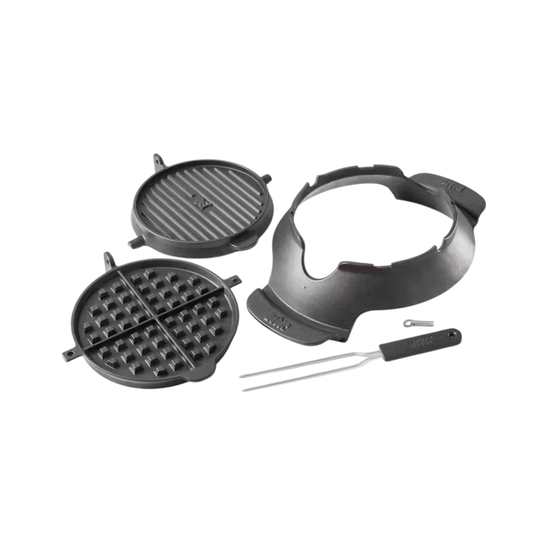 Weber Système de BBQ Gourmet - Insert gaufrier & croque-monsieur / sandwich Weber 8849