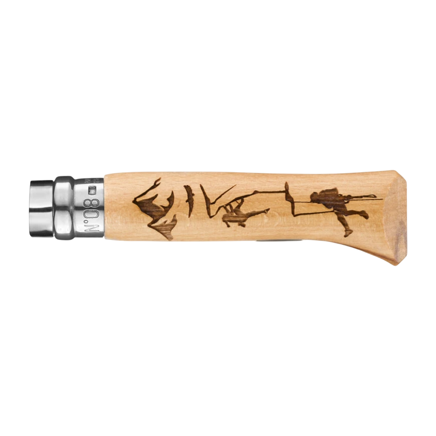 N°08 Gravure Escalade Opinel + Etui - 003228