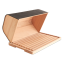 Kisag Boîte à pain Paris avec planche à pain