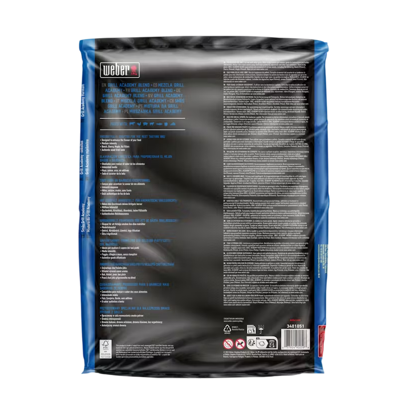 Pellets de bois dur 100 % naturels Grill Academy Blend 8kg #3401051