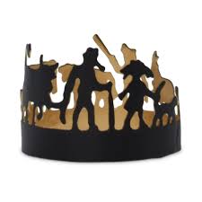 Lumière des Alpes Rond de serviette «Alpage» 4 pcs noir