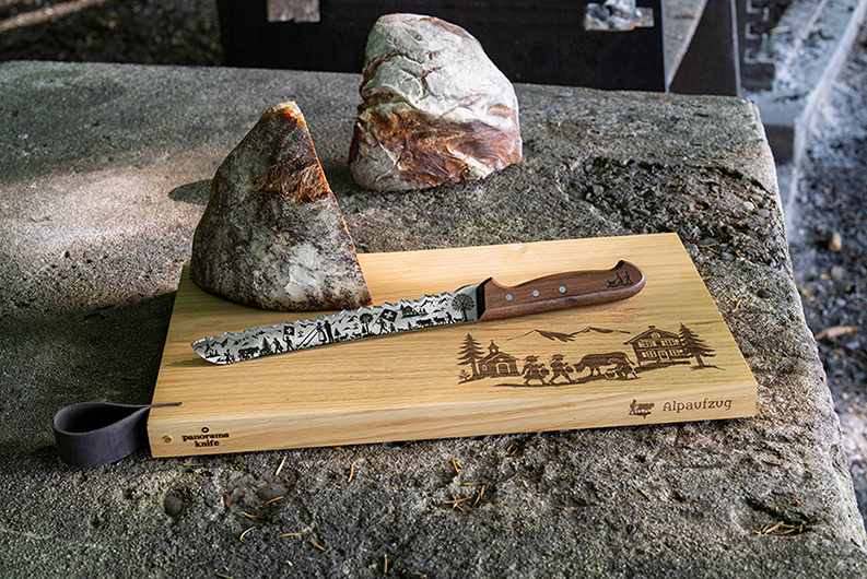 Panorama Knife Alpine Cattle Drive, Bread Knife