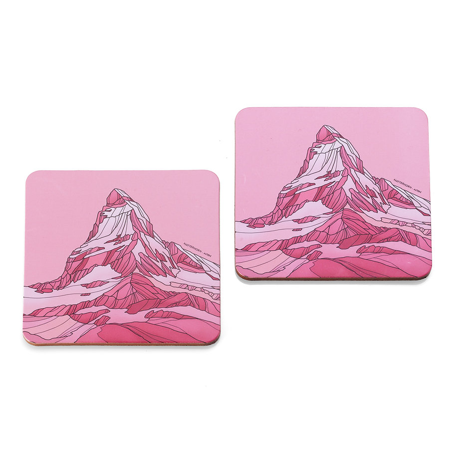 Set St-Valentin – Duo verres & sous-verres