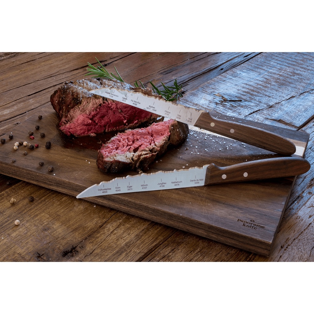 Panorama Knife Best of Switzerland, Set de couteaux à steak / pizza XL