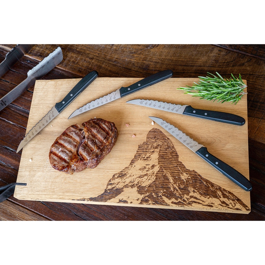 Panorama Knife Best of Switzerland, Set de Couteaux à steak / pizza