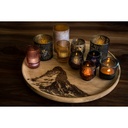 Panorama Knife Mont Cervin, Planche en bois ronde XL