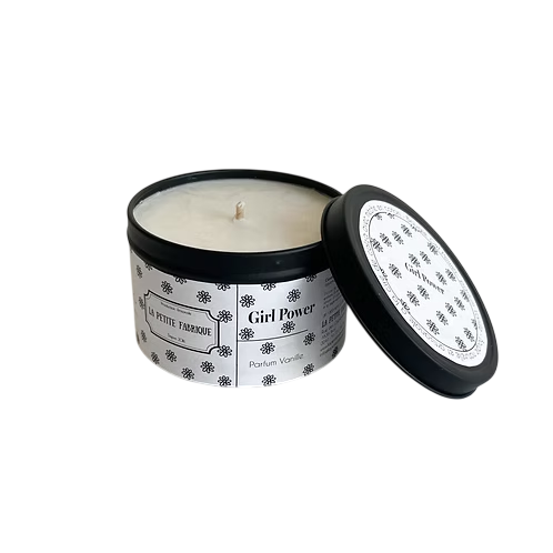 La Petite Fabrique Bougie métal noir "Girl Power" 180gr