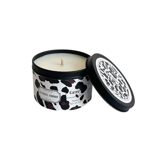 La Petite Fabrique Bougie métal noir "Grrrrr" 180gr
