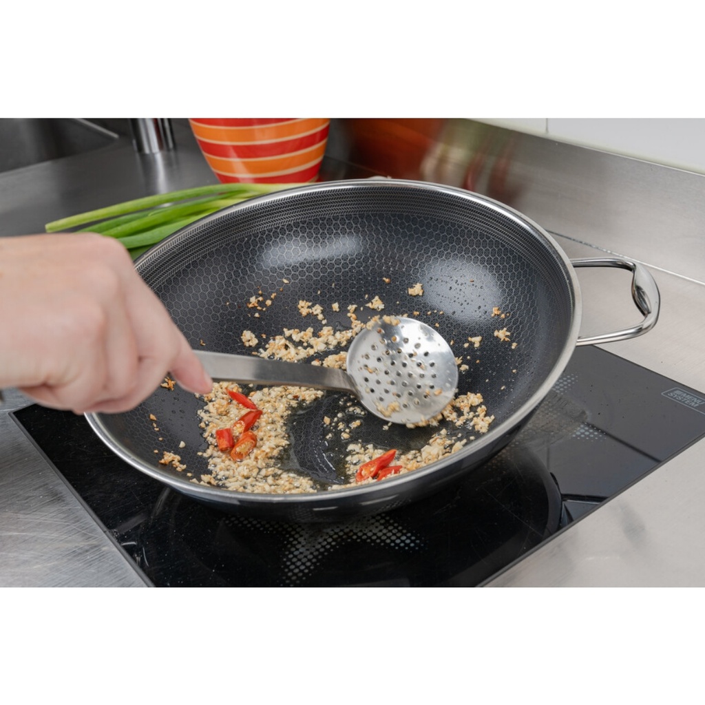 Berndorf Wok avec fond plat 32cm
