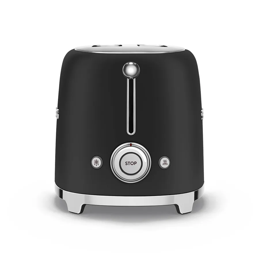 Smeg Toaster 2 tranches TSF01BLEU - Noir mat