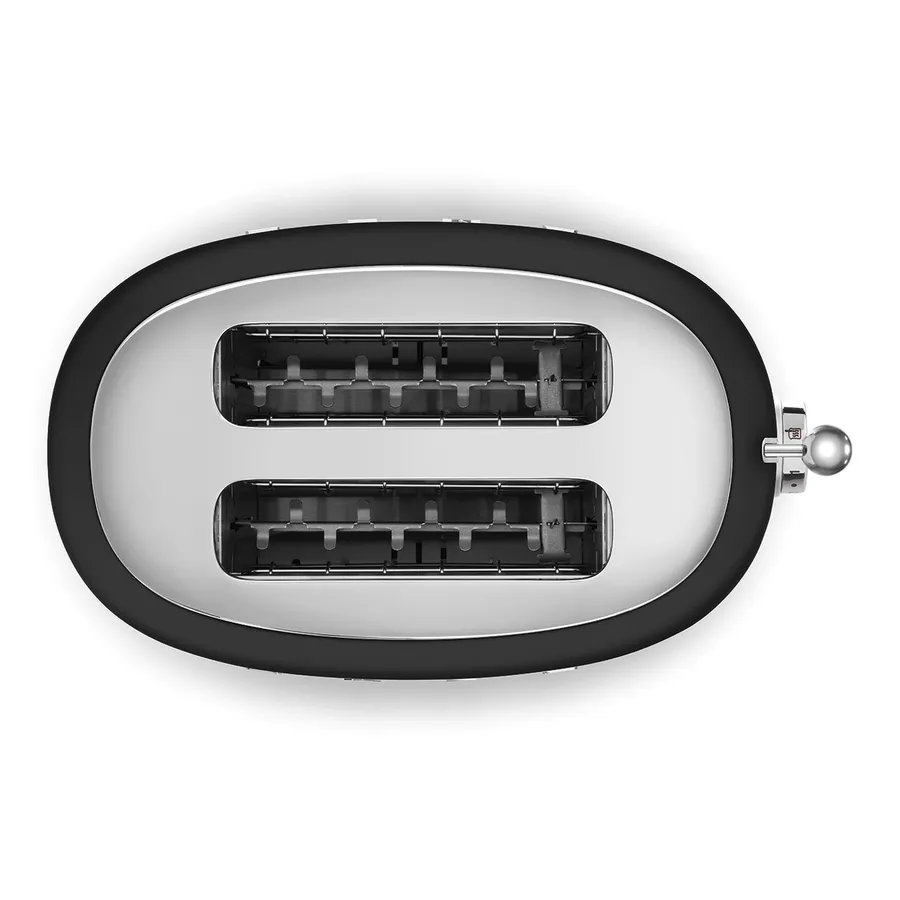 Smeg Toaster 2 tranches TSF01BLEU - Noir mat