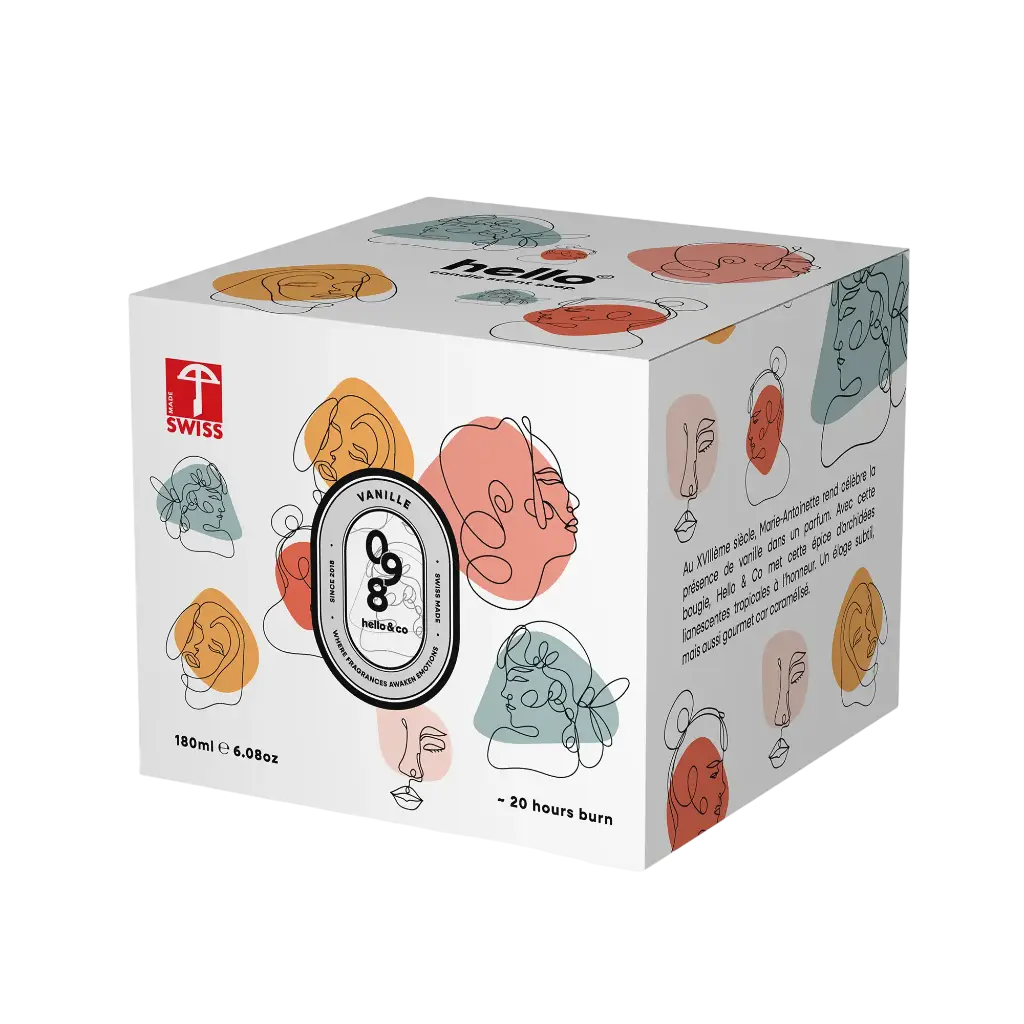 Hello Candle bougie Vanille 180ml
