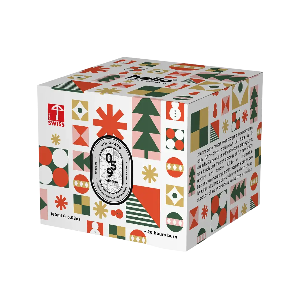 Hello Candle bougie Vin Chaud 180ml