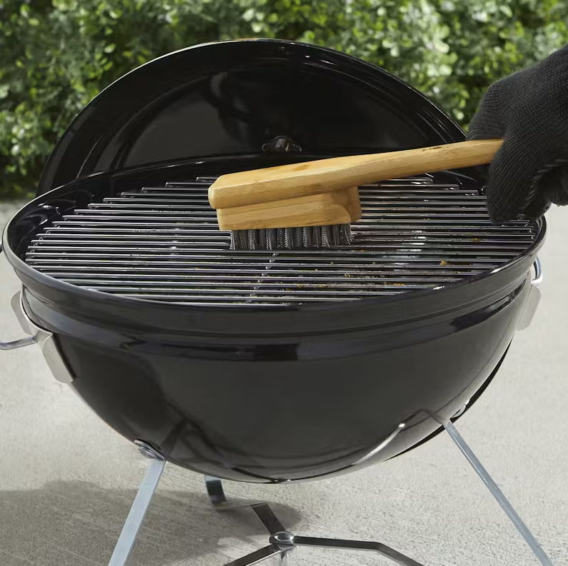Weber Brosse de nettoyage - poignée bambou, 30 cm