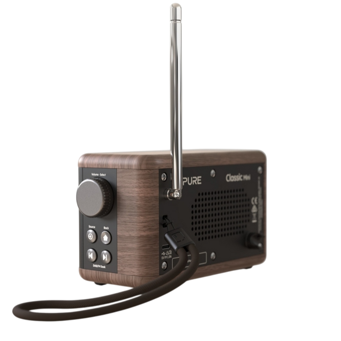 Radio Pure Classic Mini - coffee black