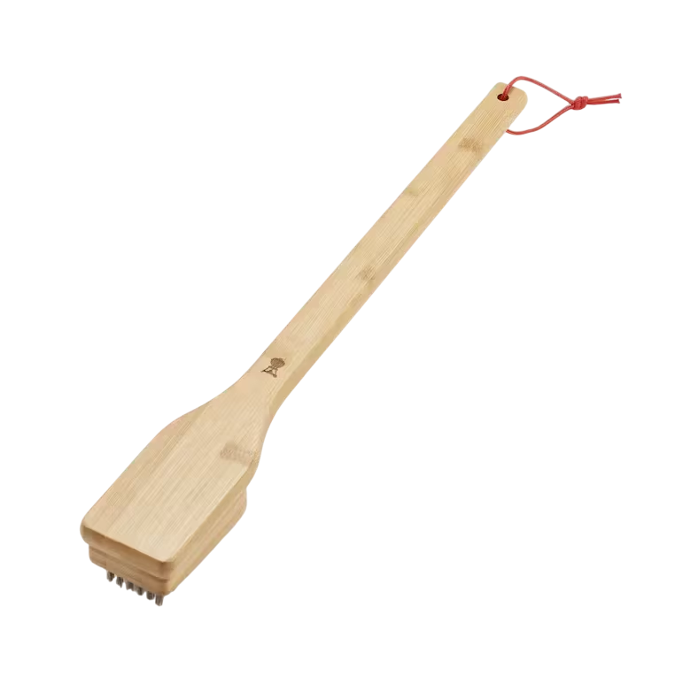 Weber Brosse de nettoyage - poignée bambou, 46 cm