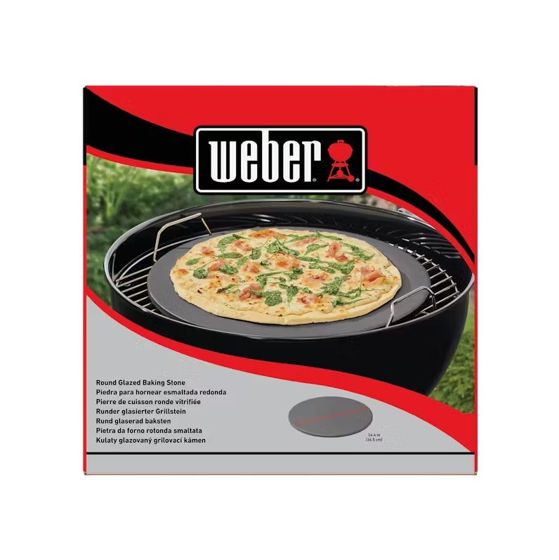 Weber pierre de cuisson vitrifiée, ronde