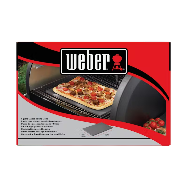 Weber Pierre de cuisson vitrifiée, rectangulaire, 44 x 30 cm