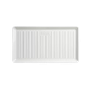 Weber Assiette de présentation en porcelaine - 40 x 22 cm