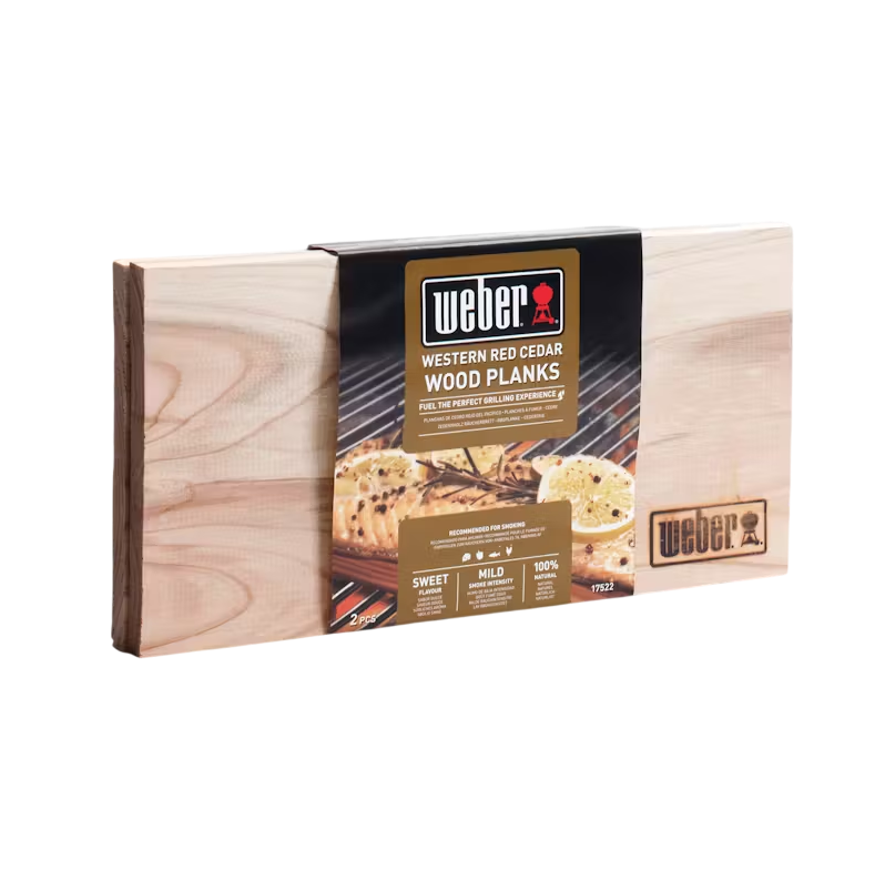 Weber planches de fumaison cèdre, petit, 2 pièces
