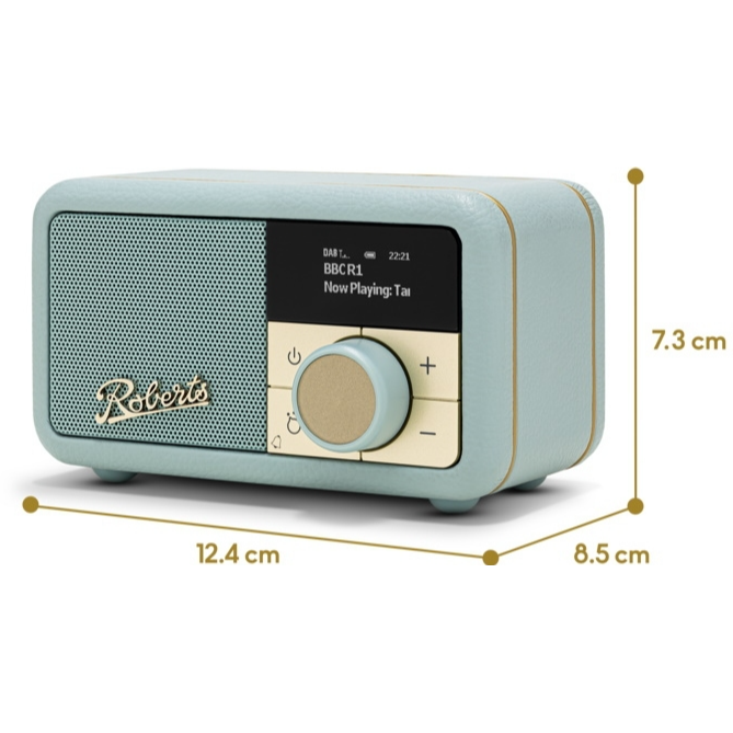 Roberts Revival Petite 2 DAB+ Radio - duck egg blue