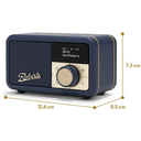 Roberts Revival Petite 2 DAB+ Radio - midnight blue