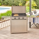 Forge Adour Plancha modern gaz 75 chassis inox 402579