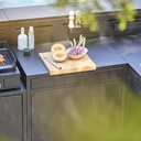 Forge Adour Support desserte acier fermé Comptoir noir 404758