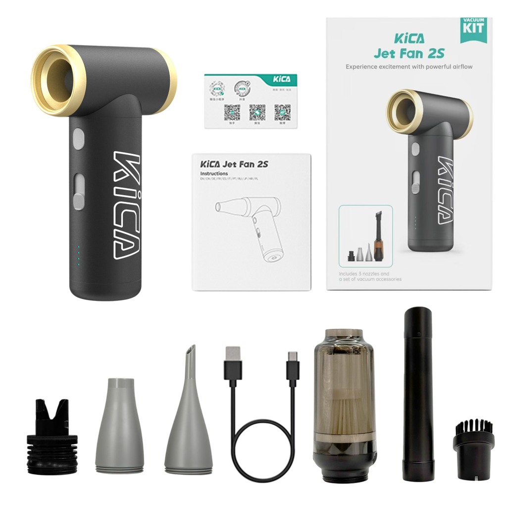 Aspirateur/souffleur KiCA Jet fan 2S Vacuum Kit noir