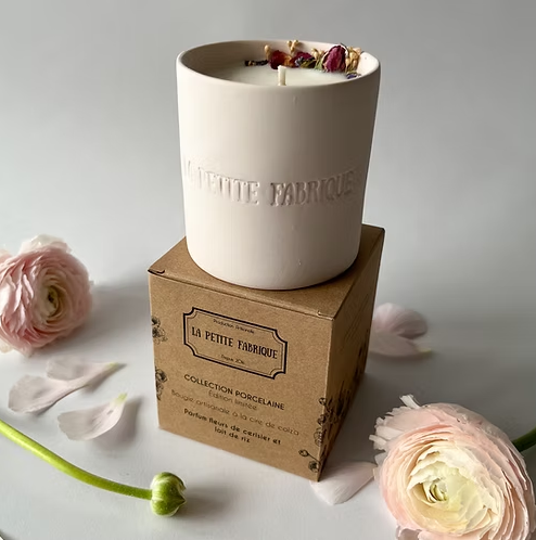 La Petite Fabrique Bougie céramique "Lait de riz et fleur de cerisier"