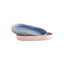 Petit plat de service traditionnel rose