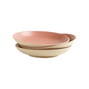 Assiette creuse classique vieux rose