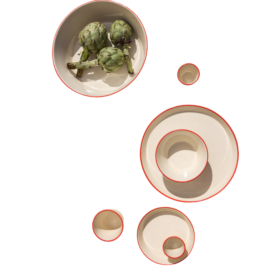 Grande assiette Aberta peinte à la main