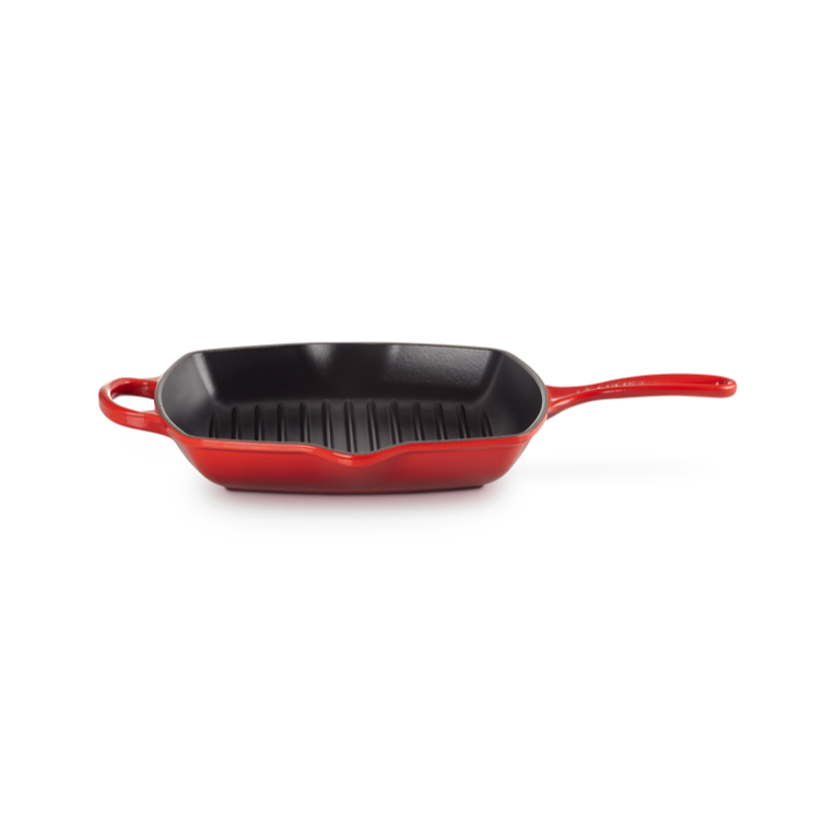 Le Creuset Poêle en fonte rectangulaire 26cm rouge cerise