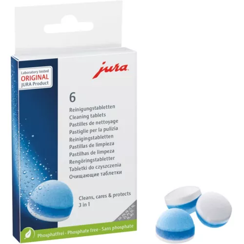 Jura Pastilles de nettoyage 3 phases, paquet de 6 pièces