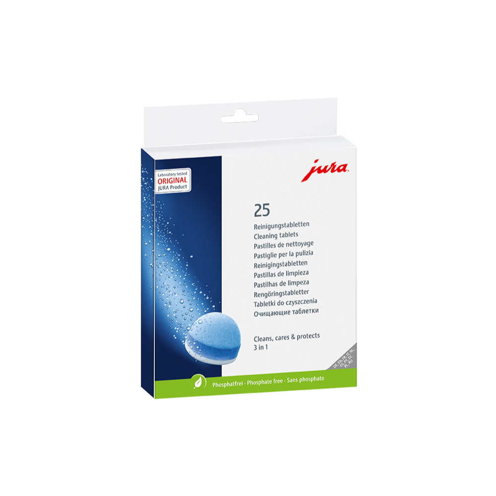 Jura Pastilles de nettoyage 3 phases, paquet de 25 pièces