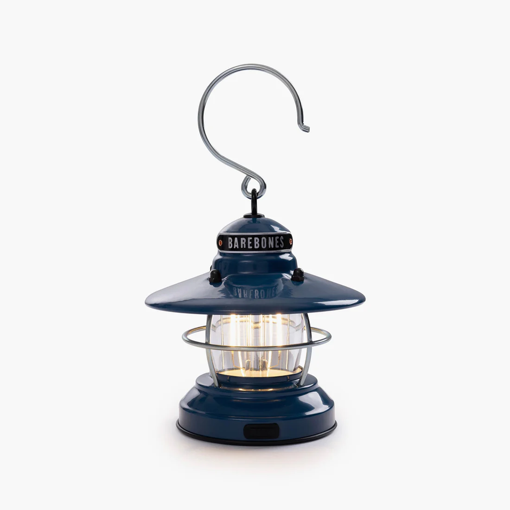 BAREBONES EDISON MINI LANTERN OCEAN BLEU - 2AA/USB