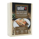 Weber Planches à fumer en bois de cèdre - Taille pour portion individuelle, 4 pièces