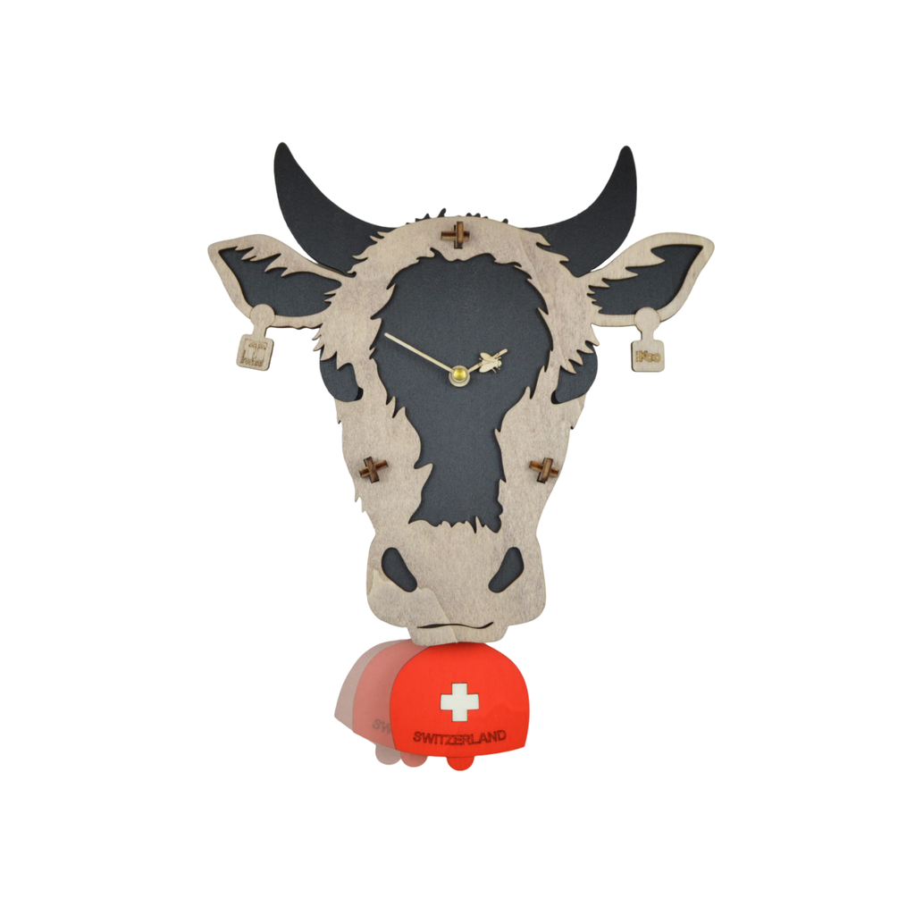 Swiss Koo Kow Clock - Noir