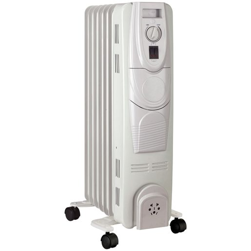 Rotel Radiateur à bain d'huile 7 éléments blanc U7304CH