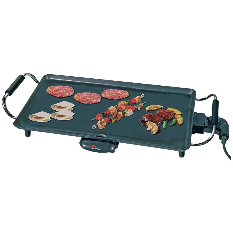 OHMEX GRIL TEPPANYAKI
THERMOSTAT REGLABLE
46 x 26CM, 2000W