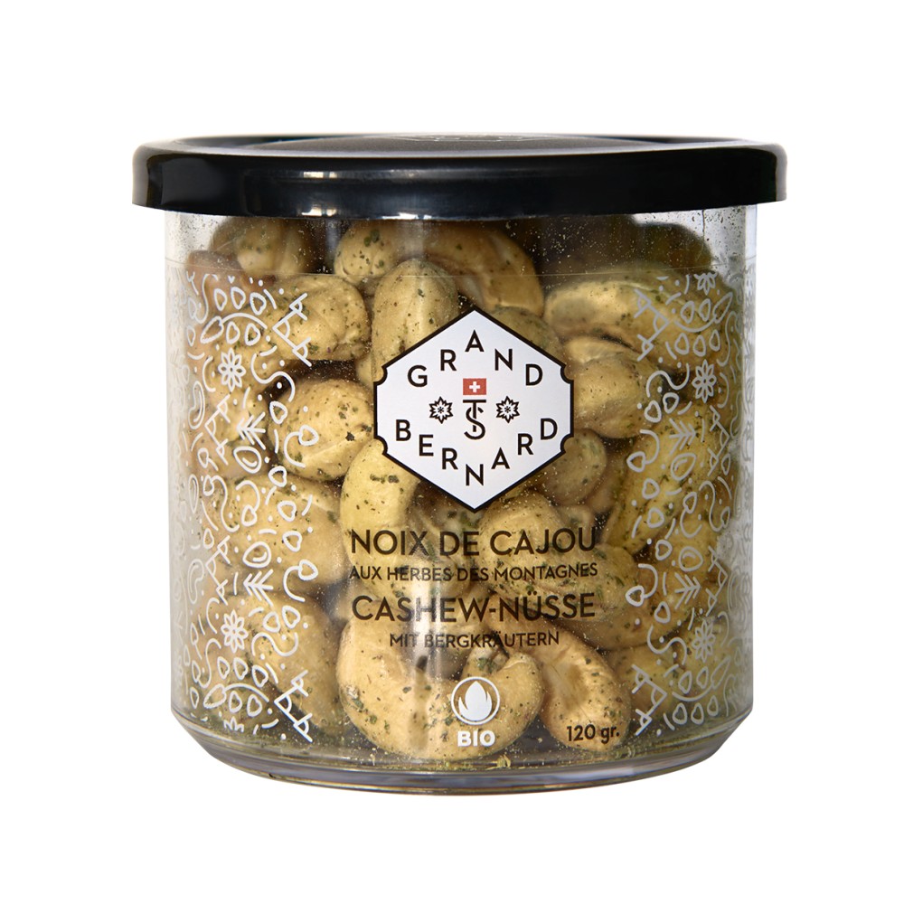 Grand-St-Bernard Noix de cajou aux herbes des alpes Bio 