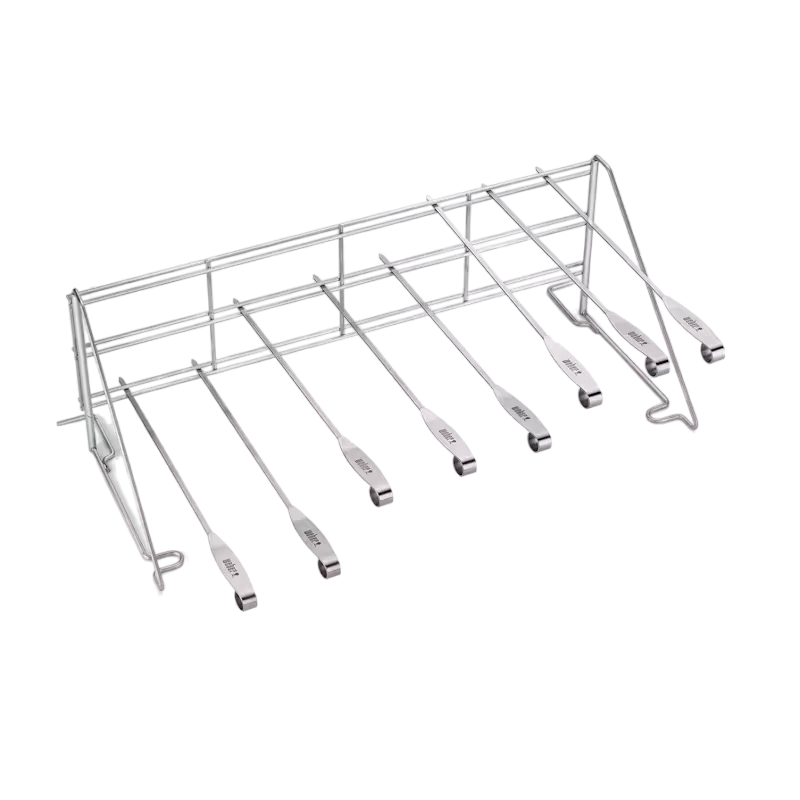 Grille et set de brochettes inox Weber 7615