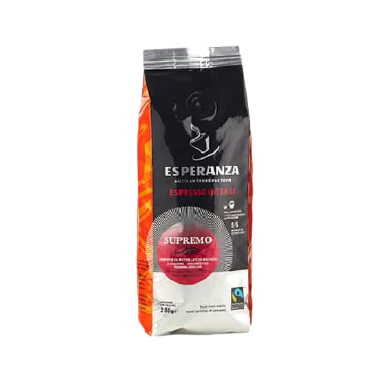 Café Esperanza Supremo Fairtrade, en grains - 250 gr