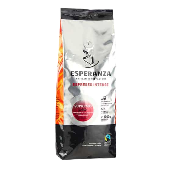 Café Esperanza Supremo Fairtrade, en grains - 1 kg